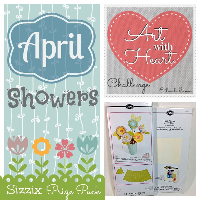 Art with Heart Challenge {April} Sizzix Prize Pack | Eileenhull.com